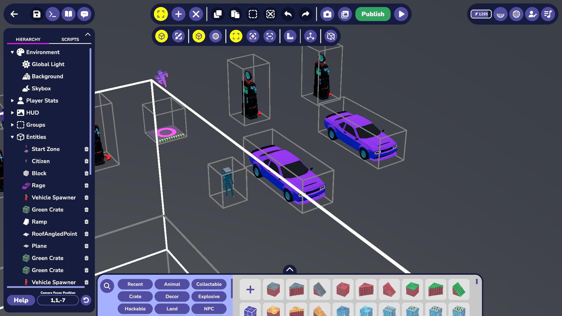 SuperCode full coding environment with 3D world and code editor